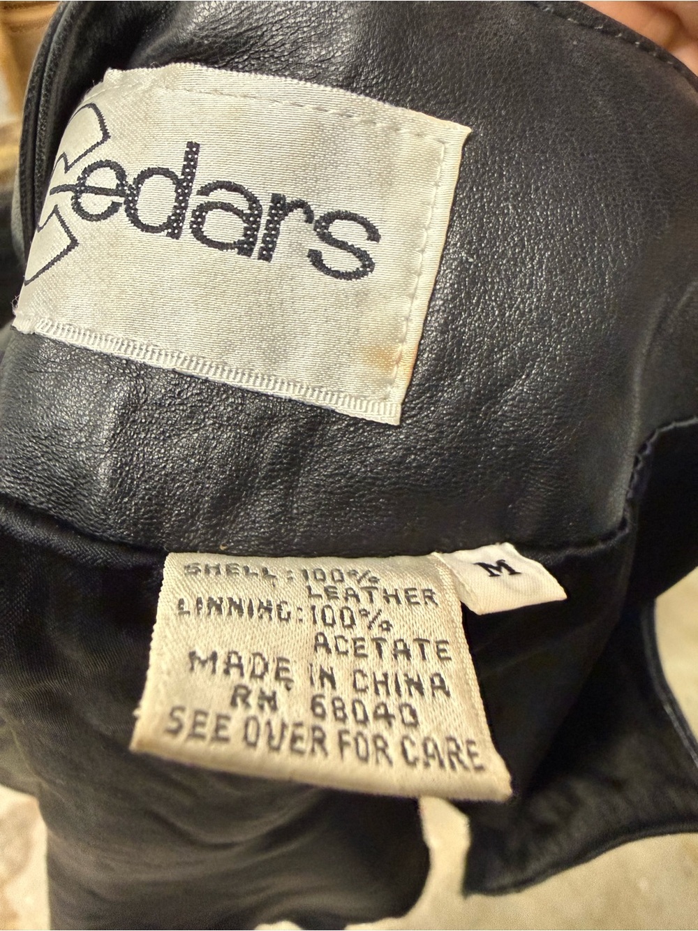 Cedars Black Leather Jacket with Colorful Studs - Picture 4 of 4